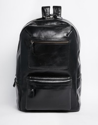 Черный кожаный рюкзак Royal RepubliQ Track - Черный