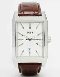 Часы с квадратным циферблатом и кожаным ремешком Hugo Boss 1512916