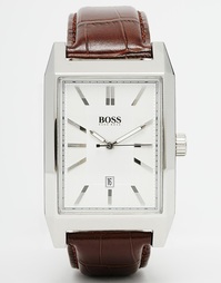 Часы с квадратным циферблатом и кожаным ремешком Hugo Boss 1512916