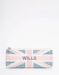 Пенал в клеточку Jack Wills Heartcombe - Британский флаг
