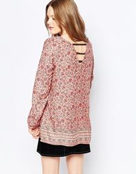 Топ с бретельками на спине и принтом Only - Comb 1 adobe rose