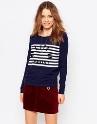 Топ в полоску с надписью My Life In Paris Maison Scotch - Ny1