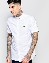 Белая оксфордская рубашка с короткими рукавами Lyle &amp; Scott - Белый