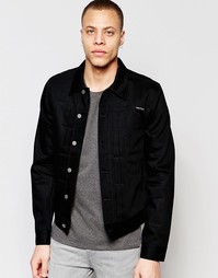 Джинсовая куртка со складками спереди Nudie Jeans Sonny - Сухой черный