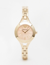 Часы с розовым циферблатом Emporio Armani Chiara - Золотой