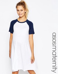 Свободное платье для беременных c рукавами реглан ASOS Maternity