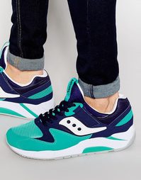 Синие кроссовки Saucony Grid 9000 S70077-42 - Синий