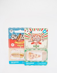 Стикеры в форме пиццы Luigia's Pizzeria и хот-дога Big Joe's - Мульти Gifts