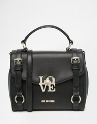 Сумка-сэтчел через плечо Love Moschino - 000 черный