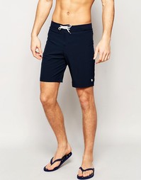 Однотонные пляжные шорты Abercrombie &amp; Fitch - Синий