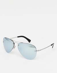 Солнцезащитные очки-авиаторы Ray-Ban RB3449 - Серебряный