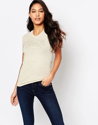 Футболка с логотипом из заклепок Versace Jeans - Черный