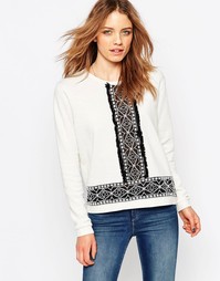 Топ со вставками и вышивкой Maison Scotch - Белый 1