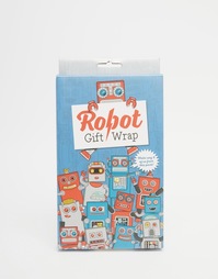 Подарочная упаковочная бумага с роботами Luckies - Мульти Gifts