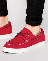 Парусиновые мокасины Timberland Newport - Красный