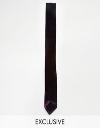 Узкий бархатный галстук Reclaimed Vintage - Красный