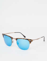 Солнцезащитные очки-клабмастеры Ray-Ban RB8056 - Коричневый