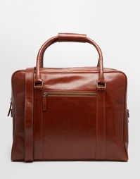 Коричневая кожаная сумка Royal RepubliQ Duke - Коричневый