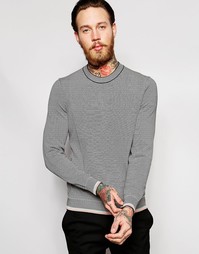 Полосатый джемпер с круглым вырезом PS Paul Smith - Черный