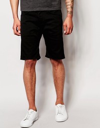 Черные джинсовые шорты свободного кроя Edwin ED-55 - Rinsed black