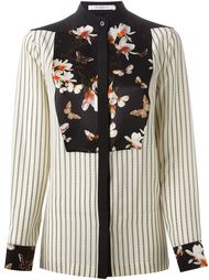 блузка с цветочным нагрудником Givenchy