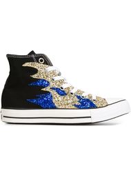 высокие кеды с блестками  Converse