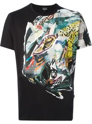 футболка с абстрактным принтом Just Cavalli