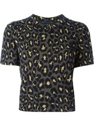 свитер с леопардовым узором-интарсией Marc By Marc Jacobs