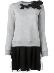 расклешенное платье-свитер  Red Valentino