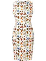 приталенное платье с принтом Versace Collection