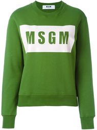 толстовка с принтом-логотипом MSGM