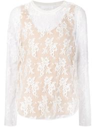 кружевная блузка с цветочным узором Chloé