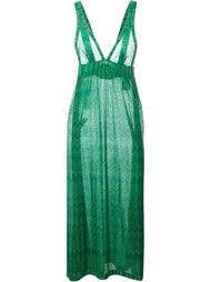 вязаное платье зигзагообразной вязки   Missoni