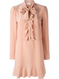 платье с завязкой на бант и рюшами Red Valentino