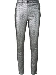 брюки кроя скинни с отделкой металлик Isabel Marant
