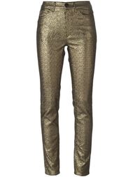 брюки кроя скинни с эффектом металлик  Isabel Marant