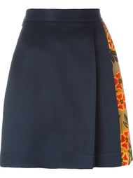 плиссированная юбка с цветочными панелями MSGM