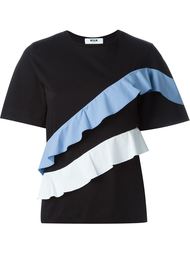 футболка с рюшами MSGM