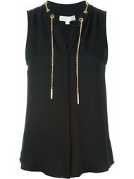 блузка с контрастными деталями Michael Michael Kors