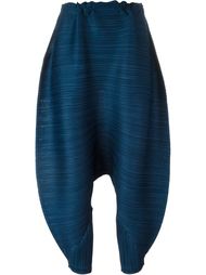 crop crotch cropped trousers  Pleats Please By Issey Miyake