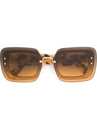 tortoise square frame sunglasses Miu Miu