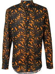 рубашка с лиственным принтом  MSGM