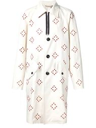 пальто с контрастными люверсами Raf Simons