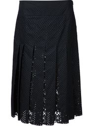 плиссированная юбка с перфорацией звезд Nº21