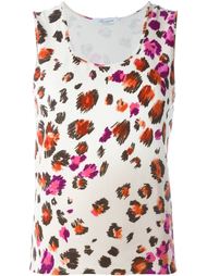 animal print knit top Blumarine