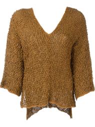 V-neck knit top Alberta Ferretti