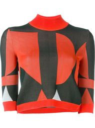 cropped intarsia jumper  Arthur Arbesser