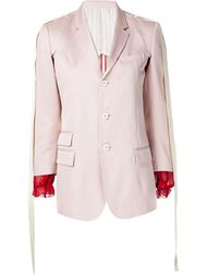 single breasted blazer with red cuffs Undercover