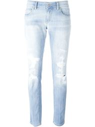 джинсы с рваными деталями  Dondup