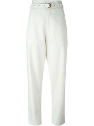 'Nesto' belted chino trousers Isabel Marant